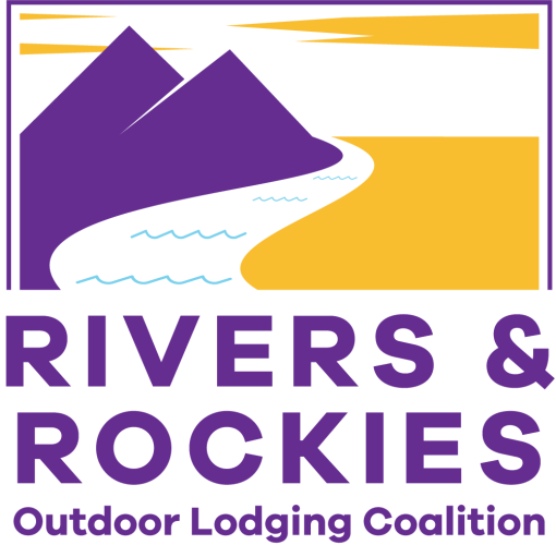 Logo for Rivers & Rockies Outdoor Lodging Coalition